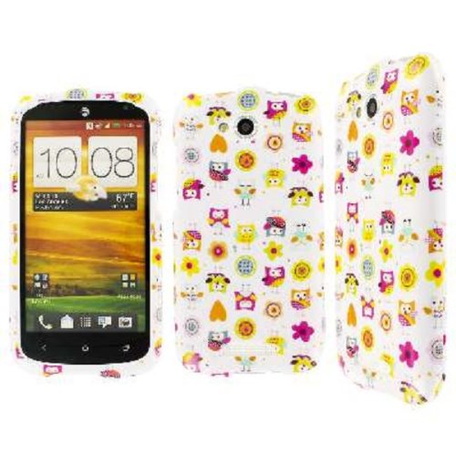 One VX Case, EMPIRE Full Coverage Hootin and Owlin White Case for HTC One VX