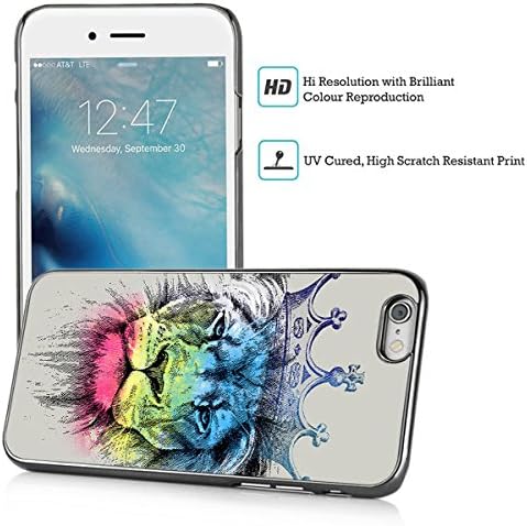 iPhone 6s Case, iPhone 6 Case, MOSNOVO Brilliant Lion King Customize Printed Design for iPhone 6 4.7 Inch Hard Case