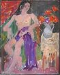 Female Nude Post Impressionist Figurative Oil Painting