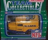 Los Angeles Rams 1990 Matchbox White Rose NFL Diecast Ford Model A Truck Collectible Car St. Louis LA L.A.