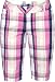 Lija Women's Vibrant Collection Plaid Knee Shorts, Glam, 12