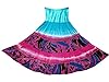 Gypsy Skirt Stonewashed Rayon Blue Pink Tie Dye Boho Maxi Skirts