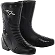 Alpinestars ST Vented Men's Leather On-Road Racing Motorcycle Boots - Black