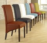 Cosmo Sleigh Back Chair (Set of 2) Color: Jet Black