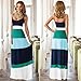 Tenworld Women Summer Cotton Dress Boho Long Maxi Evening Party Dress (XL = US 10)
