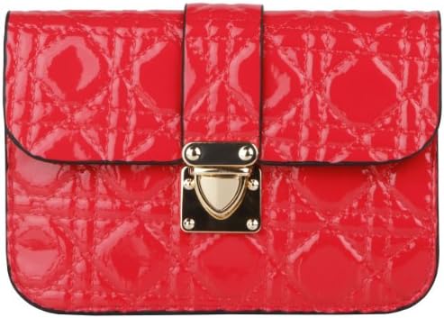 Women's Rose Quilted Clutch Carry Case for Microsoft / Nokia Lumia Series + VanGoddy Headphones