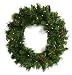 24" Pre-Lit Battery Operated LED Lighted Dew Berry Artificial Christmas Wreath