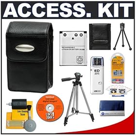 Deluxe Accessory Kit with Soft Leather Case + D-LI63 Battery + Tripod + Cameta Bonus Kit... by Deluxe