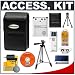Deluxe Accessory Kit with Soft Leather Case + D-LI63 Battery + Tripod + Cameta Bonus Kit for Pentax Optio V10, M30, M40 & T30 Digital Cameras