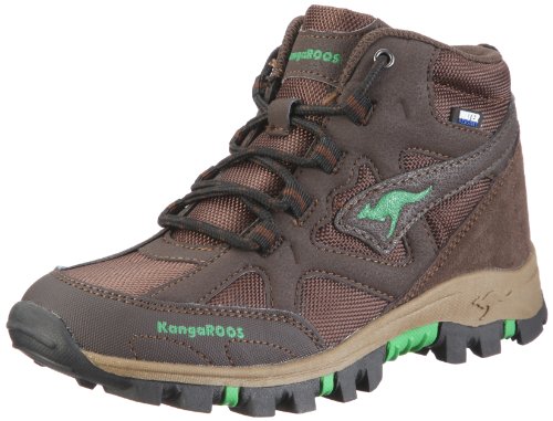 KangaROOS Tirana-Mid 11020/382, Jungen Stiefel, Braun (chocolate/green 382), EU 34