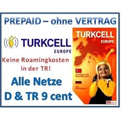 TURKCELL Prepaid SIM-Starterpaket mit 7,50 Euro Startguthaben UVP 14,90Euro