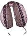 Fancy Sequins Wild Flower Double Layers Knitted Long Scarf - Purple