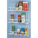 3 Shelf Spice Rack (White) (11" W x 3.25" D x 18.125" H)