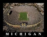 Small The Big House Michigan Wolverines Aerial Unframed Print