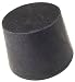 Plasticoid, Black Solid Rubber Stopper, Size 13 (1 Pound Bag)