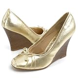 Bamboo Magic01 Wedges Gold 8.5 Gold