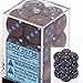 Chessex Dice d6 Sets: Blue Stars Speckled - 16mm Six Sided Die (12) Block of Dice