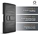 Galaxy Note 4 Pouch Case, CellBee Samsung Galaxy Note 4 Premium Leather Pouch Carrying Case with Belt Clip Belt Loops Holster for Samsung Galaxy Note 4 (Perfect Fits with Otterbox Commuter / Defender Case on Lifeproof Case on) (Fashion Black)