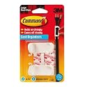 3M Large Cord Clips with Command Adhesive, 2 cord clips, 3 medium strips