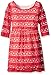 One Step Up Girls' Little L/s Lace Dress with Heart Cut Out Back