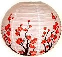 Chinese Japanese Paper Lantern 16"D Sakura