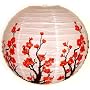 Chinese Japanese Paper Lantern 16"D Sakura