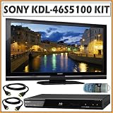 Sony Bravia S Series KDL-46S5100 46-inch 1080p LCD HDTV + Blu-Ray Accessory Kit