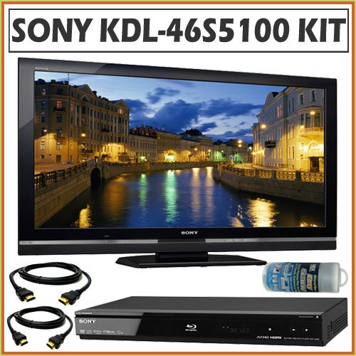 Sony Bravia S Series KDL-46S5100 46-inch 1080p LCD HDTV + Blu-Ray Accessory Kit