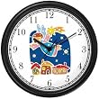 Angel with Shooting Star - Cherub, Angel or Cupid Theme Wall Clock by WatchBuddy Timepieces (Hunter Green Frame)
