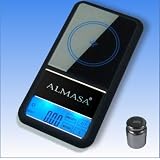 ALMASA MT-3 Feinwaage,Digitalwaage/Goldwaage/Taschenwaage/Küchenwaage aus hochwertigen Materialien + 200g Kalibriergewicht, wiegt bis 200g in 0,01g Schritten.