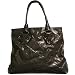 KALE Palmer Shopper Tote in Black Washed Leather
