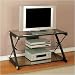 Sandy Black X Shaped Tv Stand