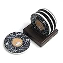 2008 Game Used Dirt In Ny Yankee Logo Set Of 4 Coasters Bronx Map