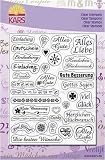 Eigenschaften Kars / Clear Stamps diverse Texte von Kars