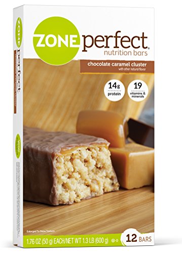 ZonePerfect Nutrition Bars, Chocolate Caramel Cluster, 1.76 oz, 12 Count ZonePerfect Nutrition Bars, Chocolate Caramel Cluster, 1.76 oz, 12 Count