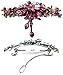 Large Crystal Barrette with Dangling Ornament YY86010-3rose
