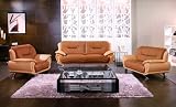 New 3pc Contemporary Modern Leather Sofa Set #AM-388-B-CAMEL/YELLOW New 3pc Contemporary Modern Leather Sofa Set #AM-388-B-CAMEL/YELLOW