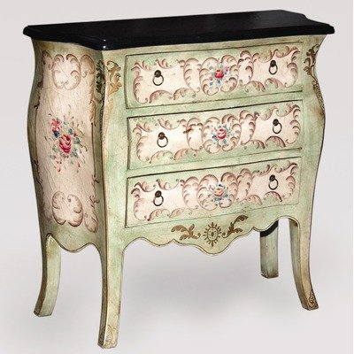 Bombay Chest in Sea Foam Green/Antique White