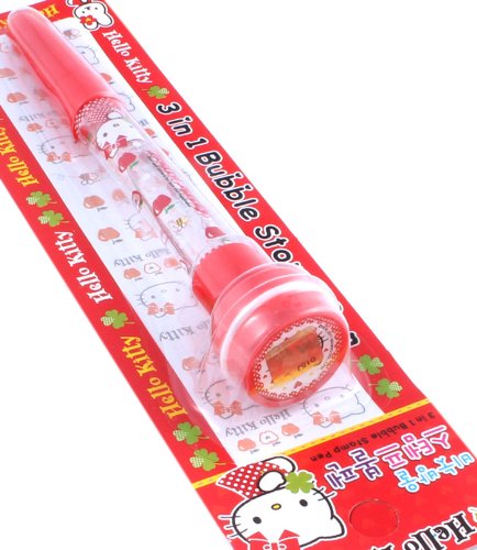 Licensed Sanrio Hello KittyÂ® 3 in 1 Bubble Stamp Pen [Red]
