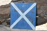 M NAUTICAL RUSTIC FLAG 8' X 8' - WOOD PANEL - NAUTICAL DECOR