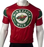 NHL Minnesota Wild Women's Jersey, Red, Small