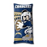 Disney/NFL San Diego Chargers Mickey Mouse Fold-Up Body Pillow