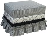 Angel Song Toile - Black Empire Adult Stationary Ottoman