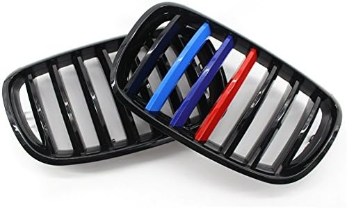 Toppart Grille for BMW e70 X5/X5M e71 X6/X6M Front Center Kidney Grill 2007-2013 (Gloss Black M-Color)