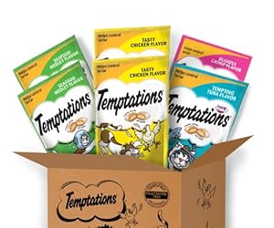 Whiskas Temptations 6 Count Feline Favorites Variety Pack Cat Treats