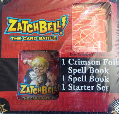 ZATCH BELL! The Card Battle Ultimate Kit Set with 1 RARE RED Foil Spell Book & Starter Set 1