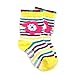 Wrapables Peek A Boo Animal Non-Skid Toddler Socks (Set of 6), Large, Cat & Duck Large
