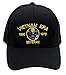Patchtown US Military - Vietnam Era Veteran Hat/Ballcap (Black) Adjustable One Size Fits Most