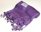 Pashmina Scarf Shawl Wrap Throw Deep Purple