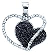 0.44CTW DIAMOND HEART PENDANT